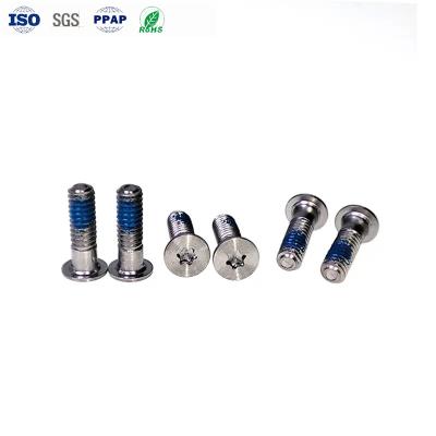 China Custom M1.0 CD Pattern Screw Adhesive Anti Loosening  Stainless Steel Torx Screw for sale