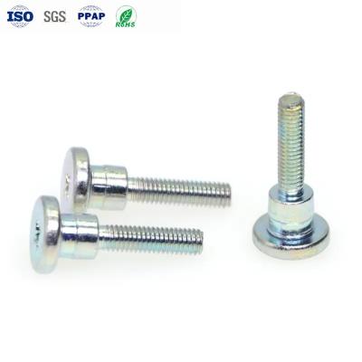 China Zinc Cross Shoulder Screw Steel Color flat head screw Step Screw Custom for sale