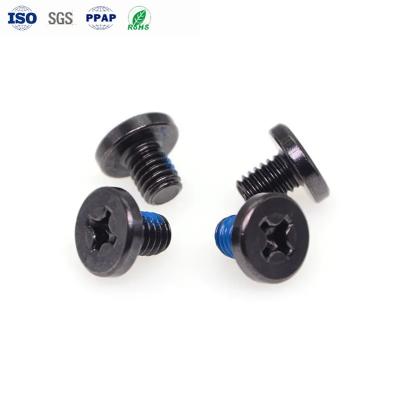 China M0.8 M1.0 Micro-parafusos Aço carbono Preto Níquel Cruzado Micro-aglutinantes Placas de circuito Adesivo à venda