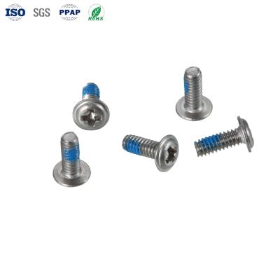 China Stainless Steel Security Torx Pan Head Locking Nylok Patch Screw Common Bolt Connection for sale