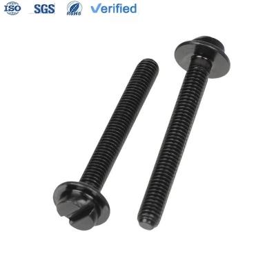 China Long Bolt Carbon Steel Black Zinc Slotted Non-Standard Flat Head With Intermediate for sale