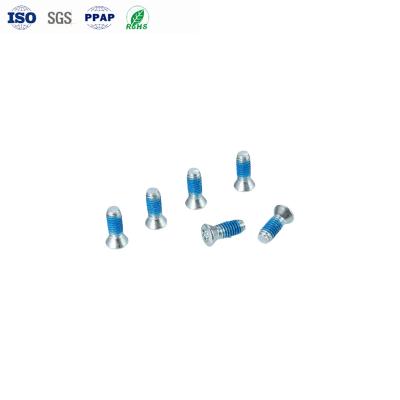 China OEM M2 * 6 Hexalobular Socket Small Countersunk Head Point Nylon Rubber Anti-Loosening Screws for sale