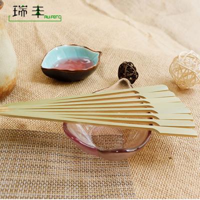 China 9/12/15cm Teppo Easily Cleaned 100% Natural Bamboo Skewer Stick With Custom Logo for sale