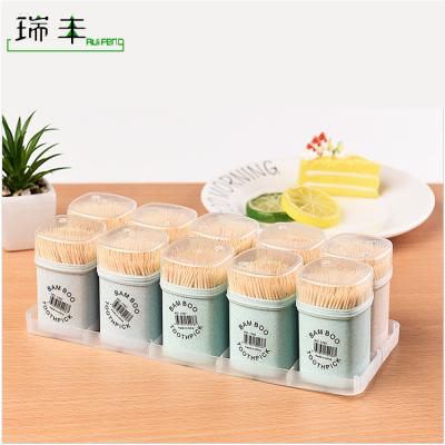 China Factory Disposable Supplier Round Disposable Paper Wrapped Wooden Toothpicks for sale