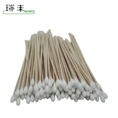 China Nail Salon 150mm Journal Use Disposable Medical Sterile Single Head Cotton Swab for sale