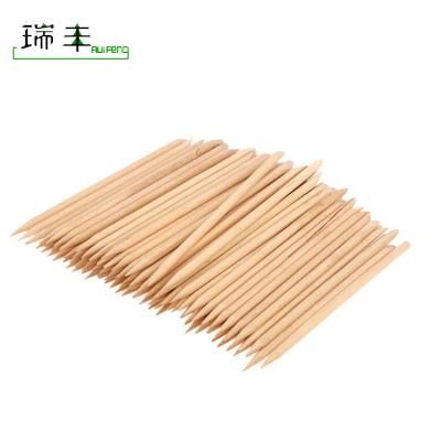 China Wholesale Disposable Eco-Friendly Nail Salon Cuticle Pusher Nail Wood Manicure Stick for sale