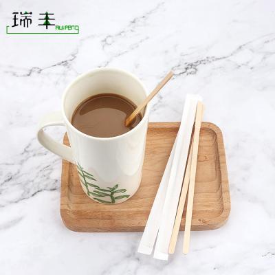 China Stocked stirrers for coffee, brich wood material coffee stirrer, coffee stirrer for sale