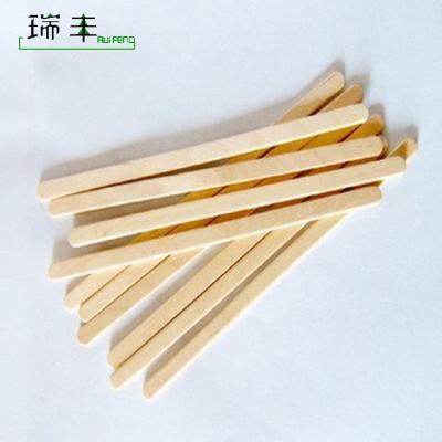 China Sustainable 140mm Birch Wooden Tea Stirrer Coffee Stirrer Disposable Sticks for sale