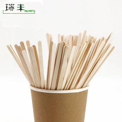 China Stocked Coffee Stirrer With Bamboo Or Wood Material , High Quality Disposable Coffee Stirrer for sale