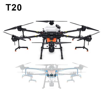 China Efficient T20 Top Flow UAV Nozzle Can Reach 6 Liters Per Size Tiny Folding Drone Cargo for sale