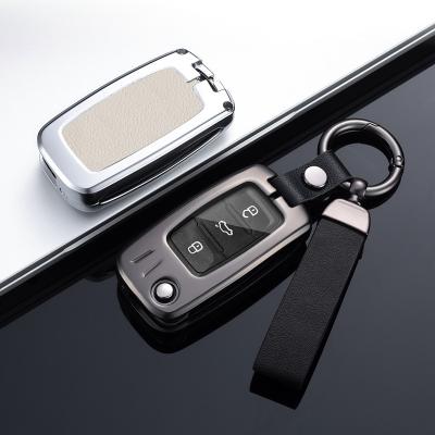 China Business / New Replacement 3 Buttons One-Key Start Luxury Remote FOB Car Flip Folding Key Shell For Volkswagen for sale