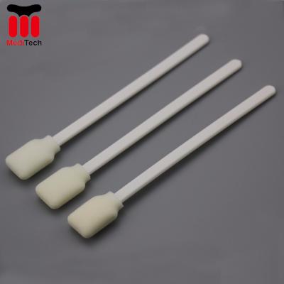 China Good Absorbency Anti-Static Cleanroom Large Light Blue / White Foam Swab For Paint Machine for sale