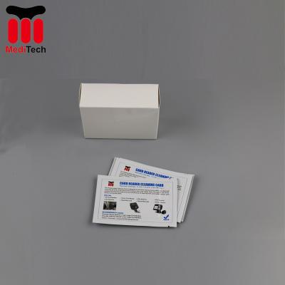 China Clean Dirt On ATM Card Slot Cheap Price CR80 Pre-saturated IPA Flat Cleaning Cards For General ATM Application for sale