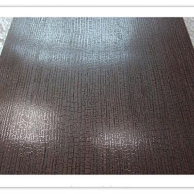 China Wood Based Panel Deep Embossed 304 Stainless Steel Press Mold For Leather Embossing for sale