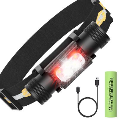 China LED Headlamps High Power LED Headlight Camping Head Torch 8 Modes Head Lantern 18650 Rechargeable Frontal Head Lamp for sale