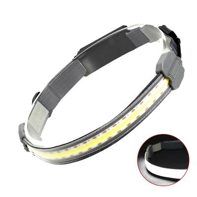 China 350 Lumen COB Flood Lights Outdoor Waterproof COB Headlamp USB Rechargeable LED Headlamps For Night Running for sale