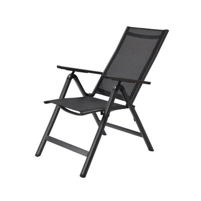 China Foldable Outdoor Modern Lightweight Luxury Seven-Position Aluminum Folding Furniture Chair for sale