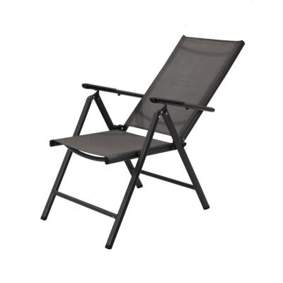 China EUROPEAN Cheap Factory Price 7 Position Lightweight Aluminum Camping Reclining Folding Chair for sale