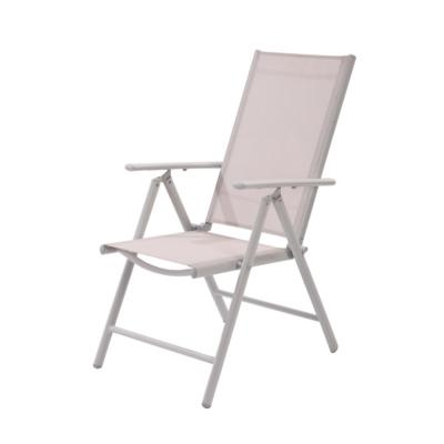 China Best Quality European Selling White Aluminum Folding Sun Lounger Outdoor Garden Chairs for sale