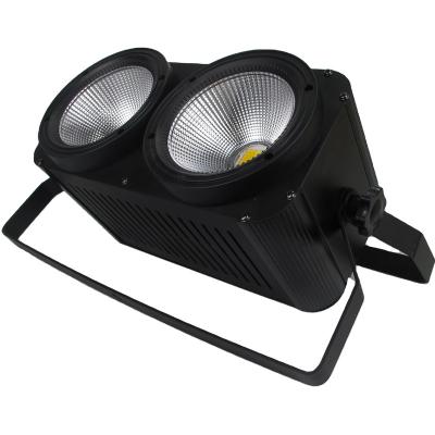 China Ktv Stage Blinder 2 Eyes 2x100W Cool White Cool White Led Studio Audience Light for sale