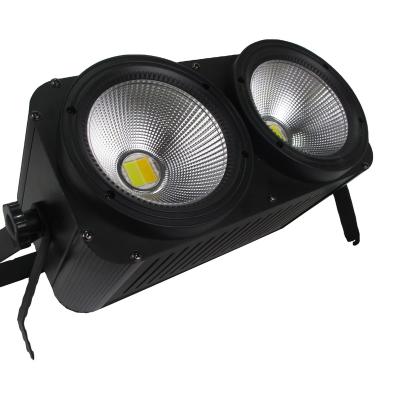 China Ktv DJ Led Blinder Light 2x100W LED Eyes LED Light 2 COB Stage Attendance Matrix Stage Light For Theater for sale