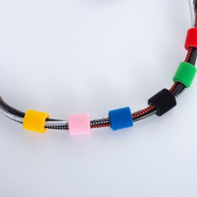 China Sustainable Colorful Adjustable Hook and Loop Fastener Tape Roll for sale