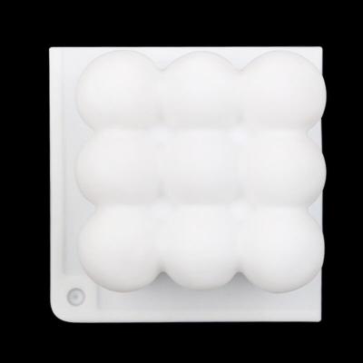 China Disposable Ready to Ship Rubik's Cube 27 Grid Shape Cake Silicon Mold, Soap Mold Candle Mold for Soap Baking Mold for sale