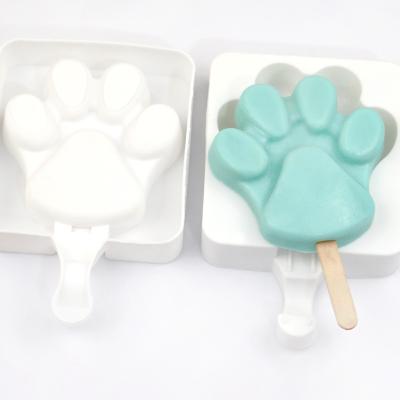 China 1022 Ready Viable in Single Boat STOCK Hole Cat Feet Diamond Oval Big Shape, Stick Ice Cream Model Cartoon, Ice Cream Mold Silicone for sale