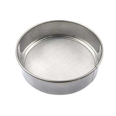 China Disposable 451ready in shipping Handheld Household Customized Whole Baking Screen Flour Screen Sieve and Shaker Screen Stainless Steel for sale