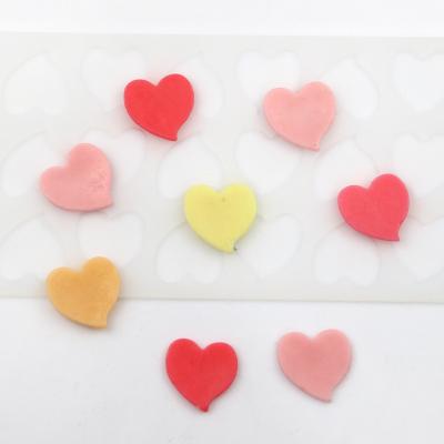 China 815 disposable ready to ship silicone mold to cake decorating pieces, silicone chocolate mold, 18 cavity heart shape for sale