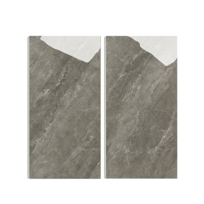 China Marble Metallic Look Classic Tiles Foshan Gray Polished Glazed 60x120 Ceramic Dark Glazed Porcelain Floor And Wall Tiles for sale