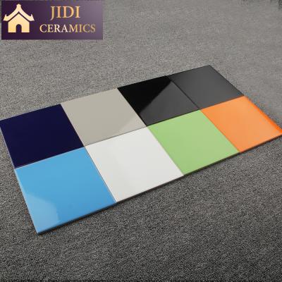 China Glazed Metallic Colored Ceramic Tiles 15x15 Cm Subway Wall Tile For Bathroom And Kitchen 150x150 Mm for sale