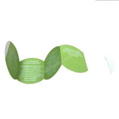 China Environmental Protection Round Shape Folding Adhesive Label For Bottle Bottom Sticker for sale