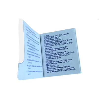 China Environmental Protection Booklet Label / Leaflet Label / Extended Content Label Printed Custom for sale