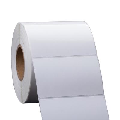 China Durable Matte Lamination Coated Paper Rectangle Roll Sticker Label for sale