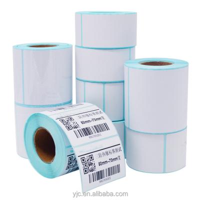 China Thermal Barcode Roll Transfer Label Blank Adhesive Label Paper Sticker for sale