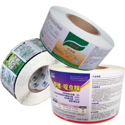 China Durable Custom Adhesive Paper Packaging Label Roll for sale