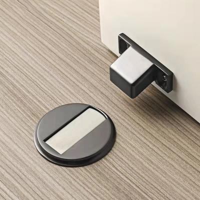 China Modern Hot Selling Decorative Door Accessories Door Stops Floor Around Magnetic Interior Mounted Prevent Door From Colliding With Wall for sale