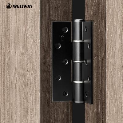 China Modern Easy Installation Matt Black Hydraulic Self Closing Hinges For Interior Wooden Door Door Fittings for sale