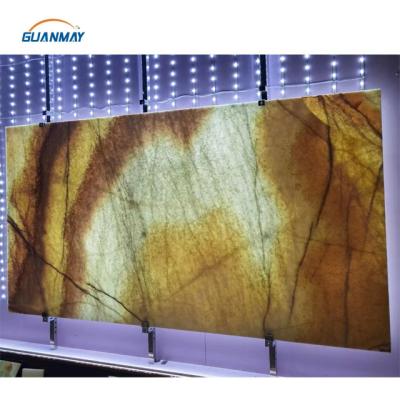 China Modern book matched onyx slab transparent backlit onyx marble slab for decoration for sale