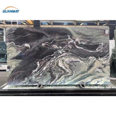 China Italian Reddish Brown Marble Italian Kinawa Violet Marble Slab Landscaping Modern Luxurious Natural Purple Marble Veins for sale