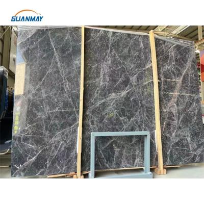 China Modern Chinese Natural Gray Marble Slab Silver Gray Marble Slab Natural Gray Marble for sale