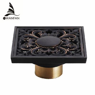 China 073R Black Shower Drain Stainless Steel Floor Drain Supplier Shower Drain for sale