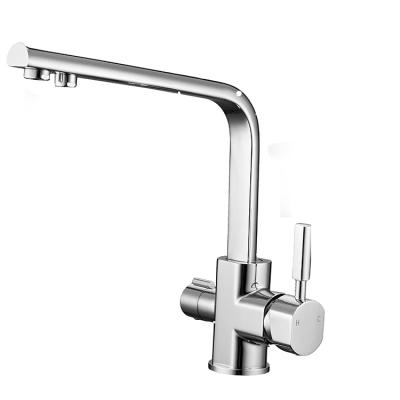 China Modern Waterfilter Taps Drinking Brass Mixer Kitchen Purify Faucet Kitchen Sink Tap Water Tap Crane For Kitchen WF-0188 for sale