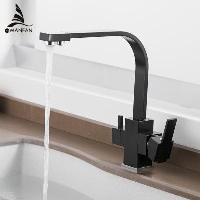 China Bathroom Contemporary High End Ceramic Basin Valve Black Dish Faucet Single Handle Sink Faucet Kitchen Faucet 0178R for sale