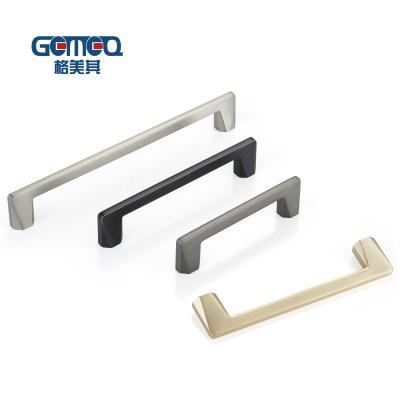 China New Product Industrial ZINC Solid Cabinet Pull Handle For Kitchen Cabinet Handles Black Cabinet Pulls for sale