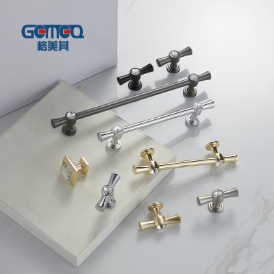 China Industrial Hot Selling ZINC Single Drawer Handle Wardrobe Door Cabinet Door Handle Kitchen Drawer Knob for sale