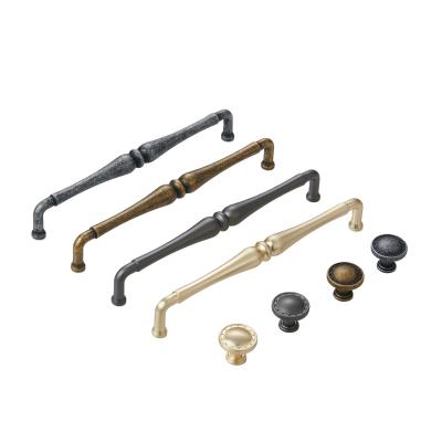 China Industrial Zinc Alloy Handle Black Door Knobs Cabinet Handle Manufacturers for sale