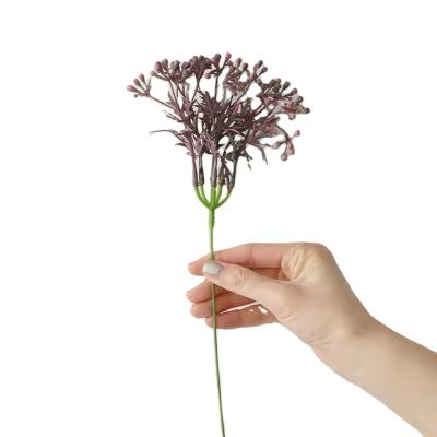 China Wholesale Celebration Plant Flowers And Fruit Branches With Plastic Grass Artificial Flowers Home Decoration for sale