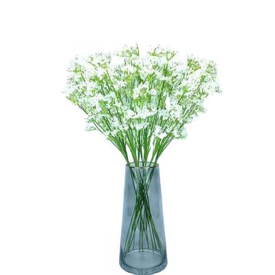 China Hot Sale Flower 2021 Romantic Silk White Color Babybreath White Flowers Wedding Decoration for sale